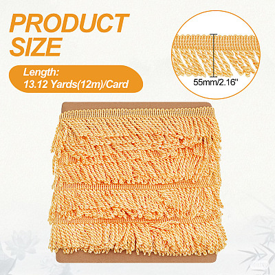 Polyester Twisted Rope Tassel Fringe Trimming DIY-WH0578-94B-1