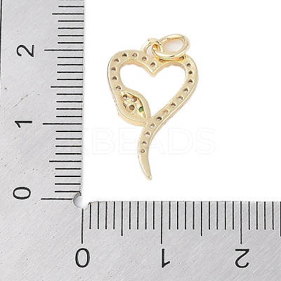Rack Plating Brass Clear Cubic Zirconia Pendants KK-Z060-02G-02-1