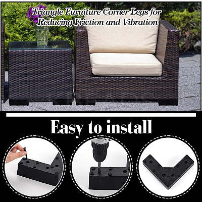 16Pcs PP Sofa Furniture Legs DIY-GA0009-48-1