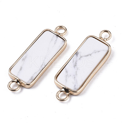 Natural Howlite Links Connectors G-N326-33G-1