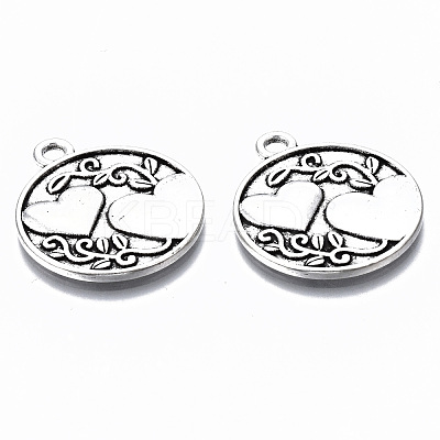 Tibetan Style Alloy Pendants X-TIBE-S314-127AS-RS-1