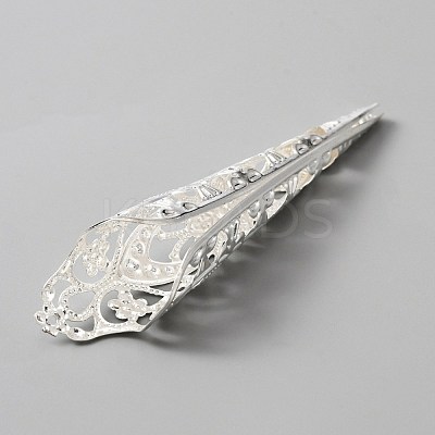 Halloween Iron Finger Nail Tip Claw Rings AJEW-WH0282-35A-1