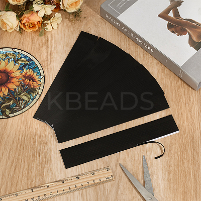 20 Sheets Silicone Blank Adhesive Glass Guide Strip FIND-OC0013-78-1