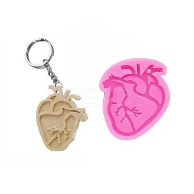 Heart DIY Pendant Food Grade Silicone Statue Molds SIMO-PW0001-320-1