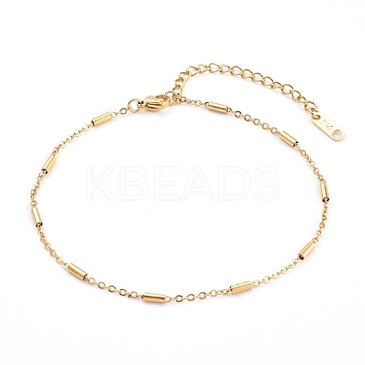 304 Stainless Steel Cable Chains Anklets AJEW-AN00392-02-1