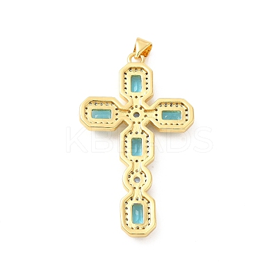 Rack Plating Brass Pendants KK-D087-17G-01-1