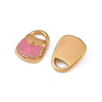 304 Stainless Steel Enamel Charms STAS-Z140-13G-1