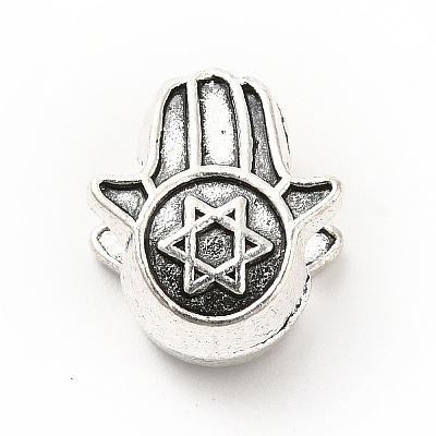 Tibetan Style Alloy European Beads PALLOY-P293-116AS-1