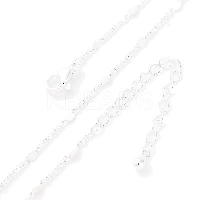 1MM Brass Cable Chain Necklace for Women Men KK-P302-02S-1