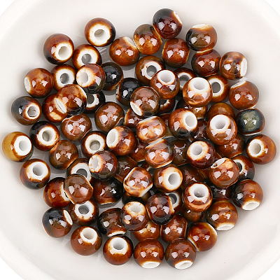120Pcs Handmade Porcelain Beads PORC-PA0001-30B-1