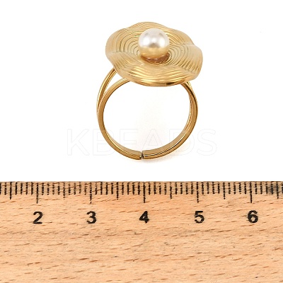 304 Stainless Steel Cuff Open Rings for Women SA-CBAF040-01G-1