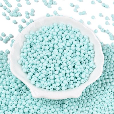Opaque Baking Paint Glass Beads DGLA-T004-03P-1