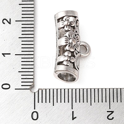 Tibetan Style Alloy Tube Beads FIND-C060-032B-AS-1