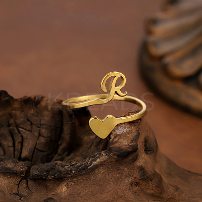304 Stainless Steel Cuff Open Rings WGB82CC-01-1