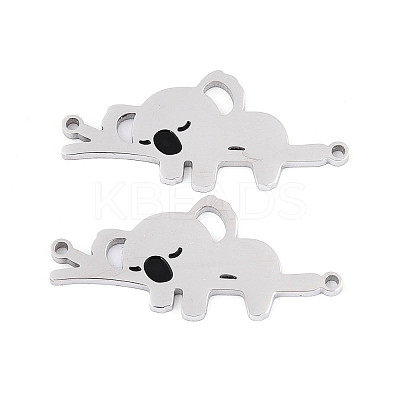 304 Stainless Steel Connector Charms STAS-T070-12P-1