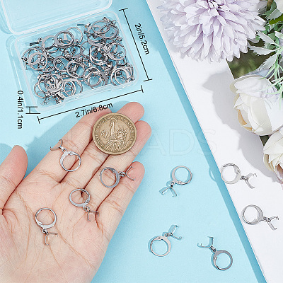 50Pcs 304 Stainless Steel Leverback Earring Finding STAS-BBC0002-50P-1