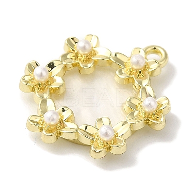 Flower Rack Plating Alloy Pendants FIND-I039-023A-G-1