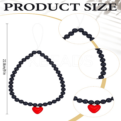 1Pc Resin Mobile Straps HJEW-LP0001-85-1