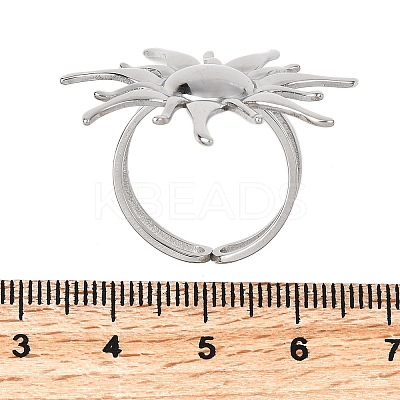304 Stainless Steel Cuff Open Rings RJEW-S650-01B-P-1