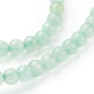 Natural Green Aventurine Beads Strands X-G-G099-4mm-17-1