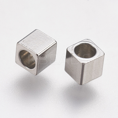 Tarnish Resistant 304 Stainless Steel Beads STAS-K171-40P-3x3mm-1