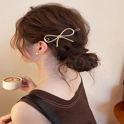 2Pcs Metal Clip Hair Barrettes PHAR-LP0001-16-1