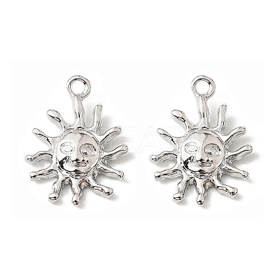 Brass Micro Pave Cubic Zirconia Pendants KK-K351-62P-1