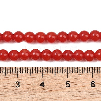 Natural Dyed White Jade Beads Strands GG-CBAEB22-B01-4mm-06-1