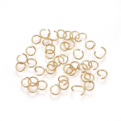 304 Stainless Steel Open Jump Rings STAS-P206-01G-A-1