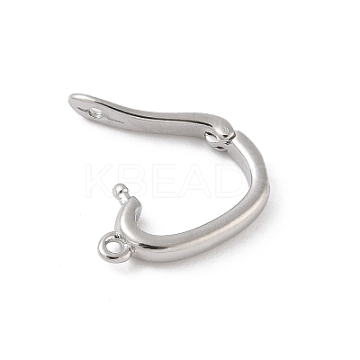 Brass Twister Clasps KK-L245-38P-1