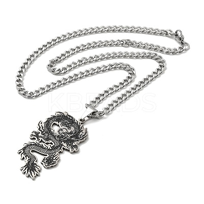 201 Stainless Steel Enamel Pendant Necklaces for Women Men LS-NJEW-G123-09P-1
