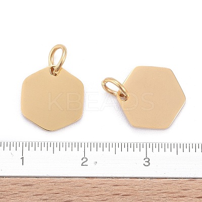 Ion Plating(IP) 304 Stainless Steel Stamping Blank Tag Charms STAS-I311-24G-1