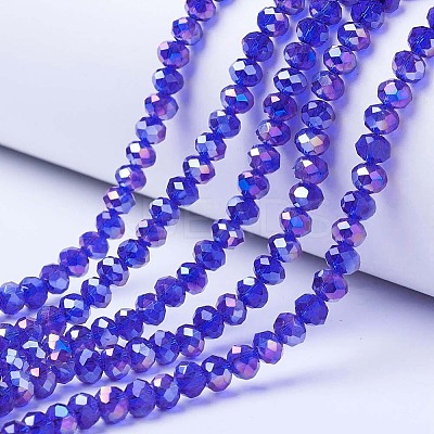 Electroplate Glass Beads Strands LS-EGLA-A034-T1mm-B15-1