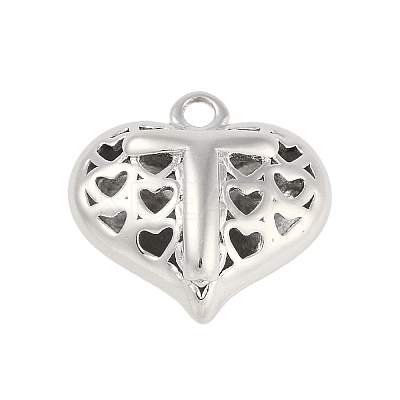 Hollow Brass Pendants for Valentine's Day KK-M289-03T-P-1