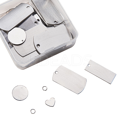 304 Stainless Steel Pendants STAS-CJ0001-01-1