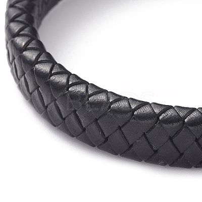 Unisex Leather Cord Weave Bracelets BJEW-JB04893-04-1