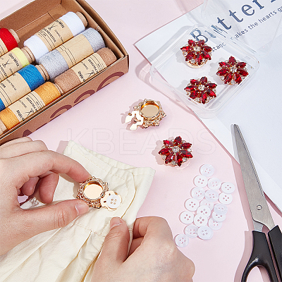 Alloy Cufflinks & 4-Hole Plastic Buttons HJEW-NB00250-1