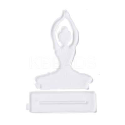 YOGA DIY Silicone Statue Molds DIY-G046-10-1