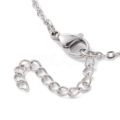 304 Stainless Steel Cable Chain Anklets AJEW-AN00568-1
