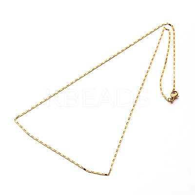 304 Stainless Steel Mariner Link Chain Necklaces LS-NJEW-O058-14G-1