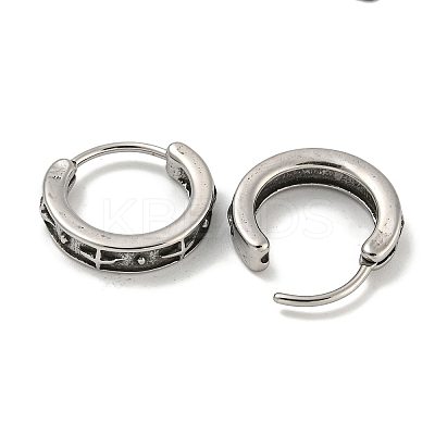 316 Surgical Stainless Steel Hoop Earrings EJEW-D096-23Q-AS-1