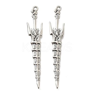 Tibetan Style Alloy Big Pendants FIND-G078-33H-AS-1