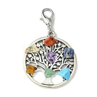 Tibetan Style Alloy Pendant Decorations HJEW-JM01537-01-1