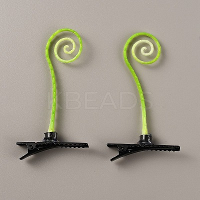 Bean Sprout Plastic Alligator Hair Clips PHAR-WH0017-05R-1