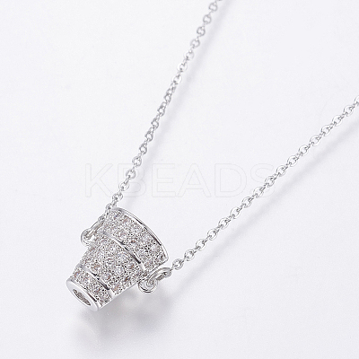 304 Stainless Steel Chain Necklaces NJEW-O108-42P-1