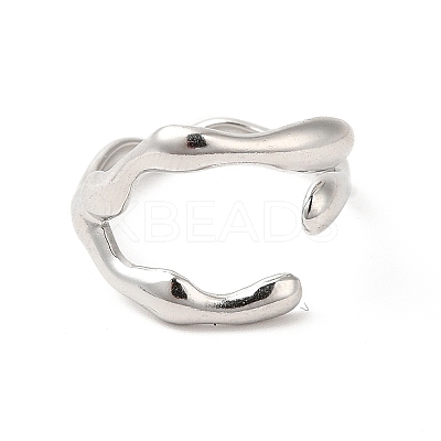 Non-Tarnish 304 Stainless Steel Cuff Finger Ring X-RJEW-E063-32P-1