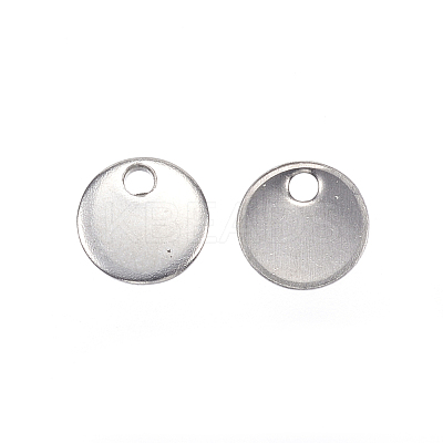 Tarnish Resistant 304 Stainless Steel Charms X-STAS-F039-91-6mm-P-1
