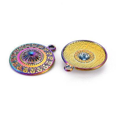 Rainbow Color Alloy Pendants PALLOY-S180-266-NR-1