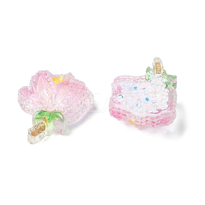 Transparent Epoxy Resin Decoden Cabochons CRES-I030-01A-1
