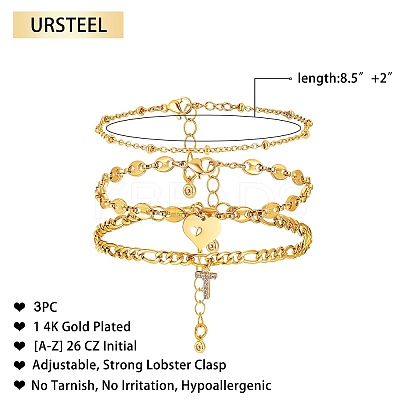 Anklets Sets AJEW-AN00383-20-1